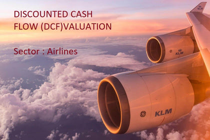 discounted cash flow dcf valuation model with 3 years actual and 5 years forecast airlines 1