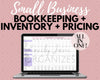 Bookkeeping + Inventory + Pricing Template for Small Businesses - Templarket -  Business Templates Marketplace