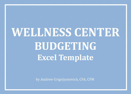 Wellness Center Excel Budget Template - Templarket -  Business Templates Marketplace