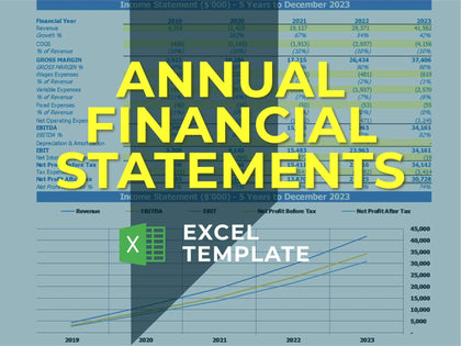 Annual Financial Statements - Templarket -  Business Templates Marketplace