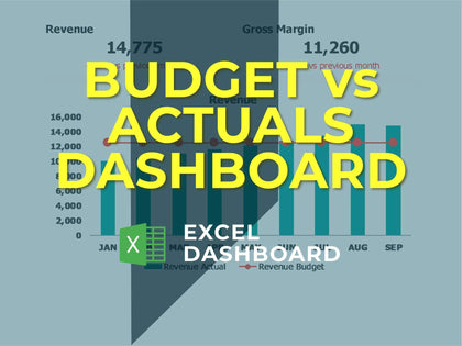 Budget Vs Actual Spreadsheet Dashboard - Templarket -  Business Templates Marketplace