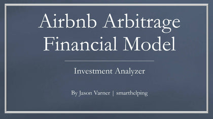 Short-term Rental Arbitrage Financial Model (Airbnb/Vrbo)