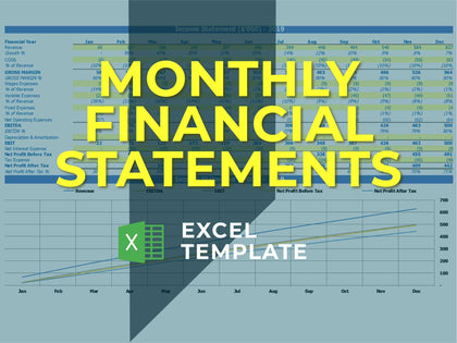 Monthly Financial Statement - Templarket -  Business Templates Marketplace
