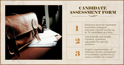Candidate assessment form