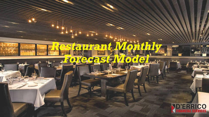 Restaurant Monthly Forecast Model Template - Templarket -  Business Templates Marketplace