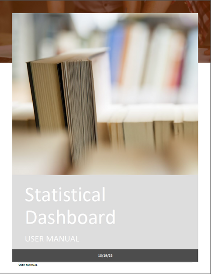 User manual for the Statistical Dashboard