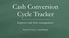 Cash Conversion Cycle (CCC) Quarterly Tracker Template in Excel