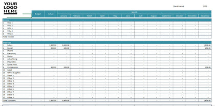 Rental Property Income and Expenses Excel Spreadsheet