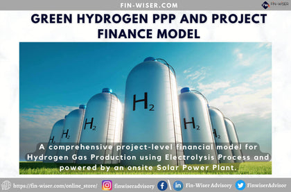 Green Hydrogen using Electrolysis and onsite Solar Plant – 3 Statements, Cash Waterfall & NPV/IRR Analysis