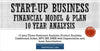 Start-up Business Financial Model & Plan - 10 year Three Statement Analysis