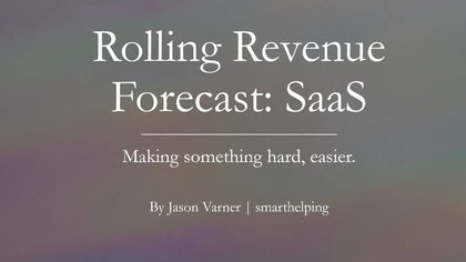 SaaS Rolling Revenue Forecasting Template