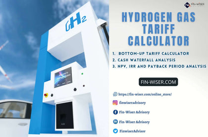 Hydrogen Gas- Tariff Calculator with Integrated Financial Statement and Cash Waterfall